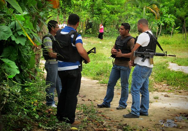 Policía Honduras. Foto Daniel Valencia